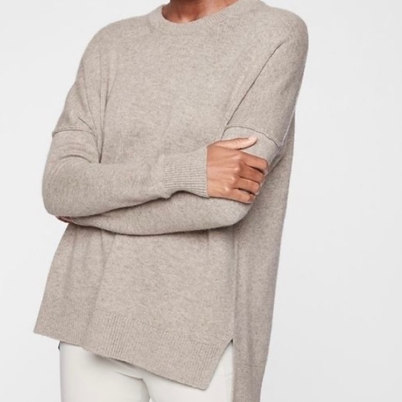 Athleta Sweaters - Athleta Cashmere Wool Cozy Sweater Oatmeal XL